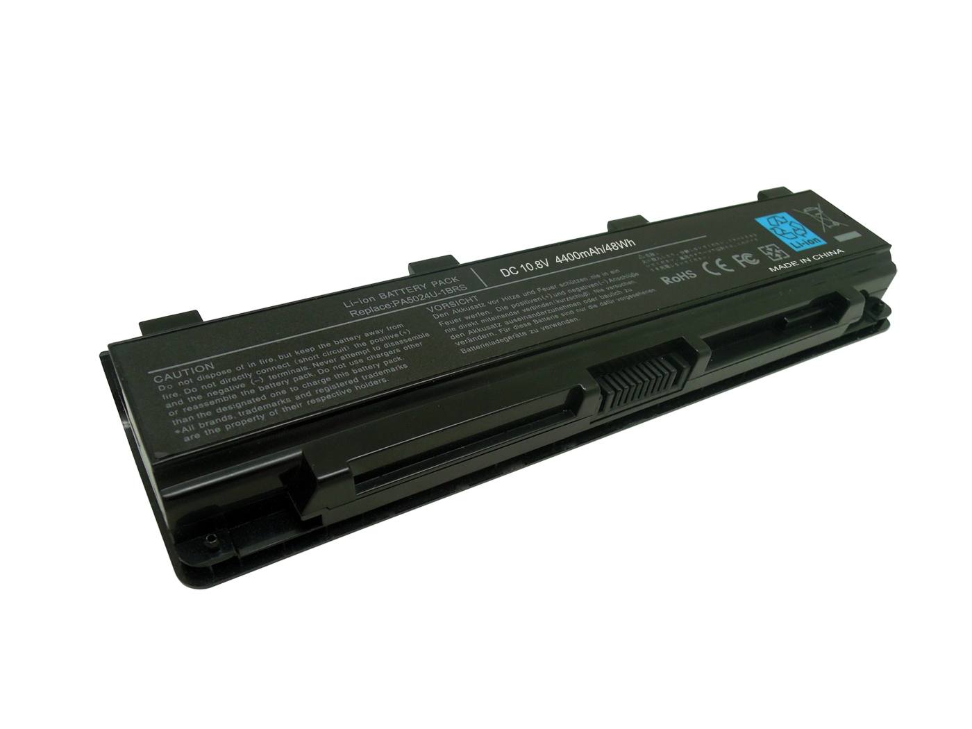 FreeCell Toshiba Dynabook Satellite C850, PA5024U-1BRS Notebook Bataryası - Siyah - 6 Cell