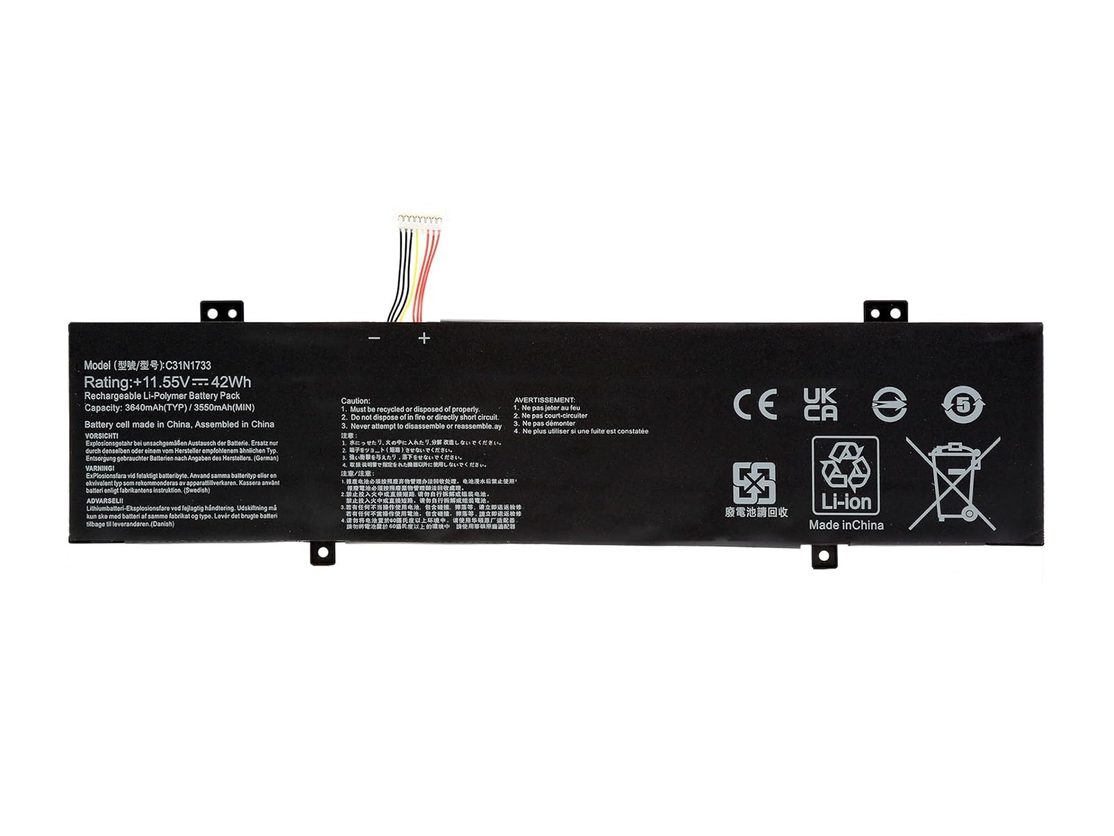 RETRO Asus TP412U, C31N1733 Notebook Bataryası