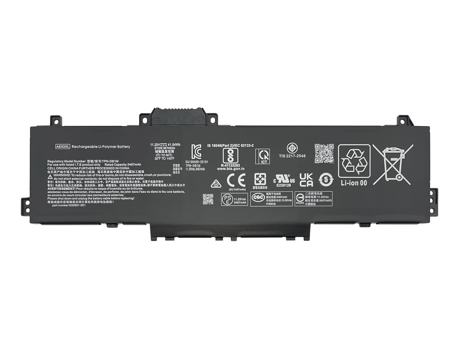 RETRO Hp 240 G10, 250 G10, AE03XL Notebook Bataryası