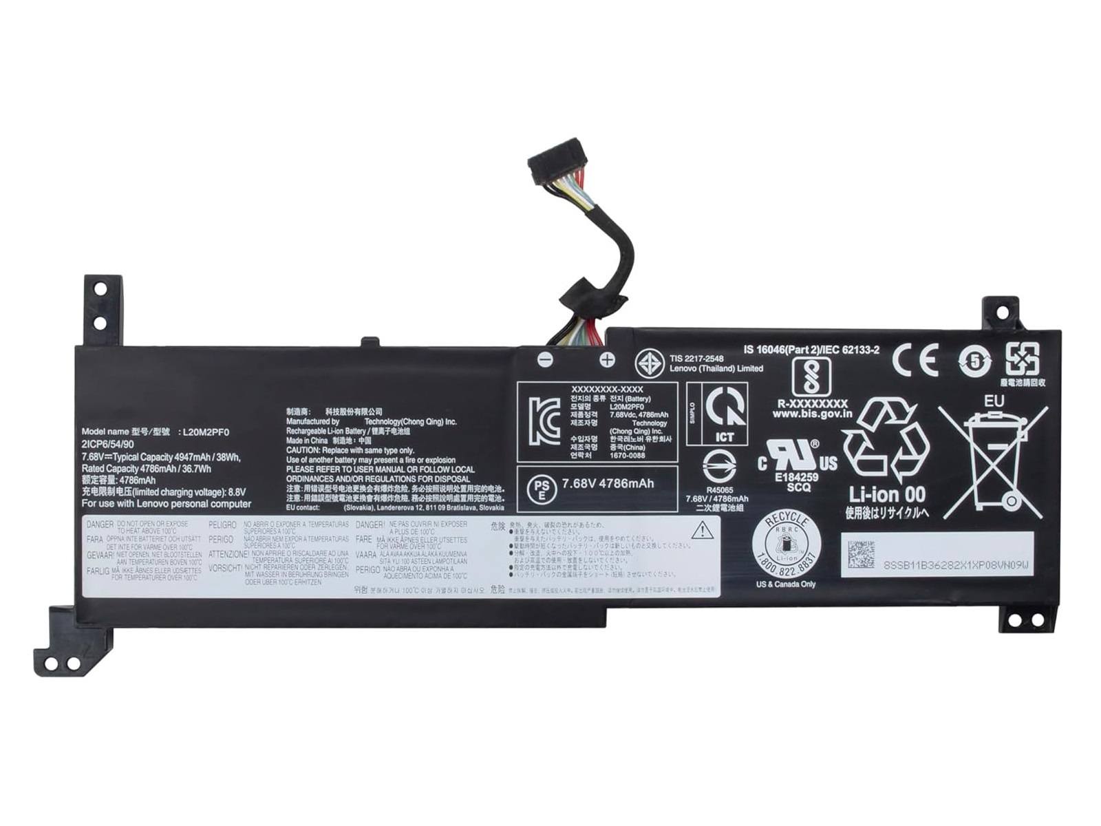 RETRO Lenovo L20M2PF0 Notebook Bataryası