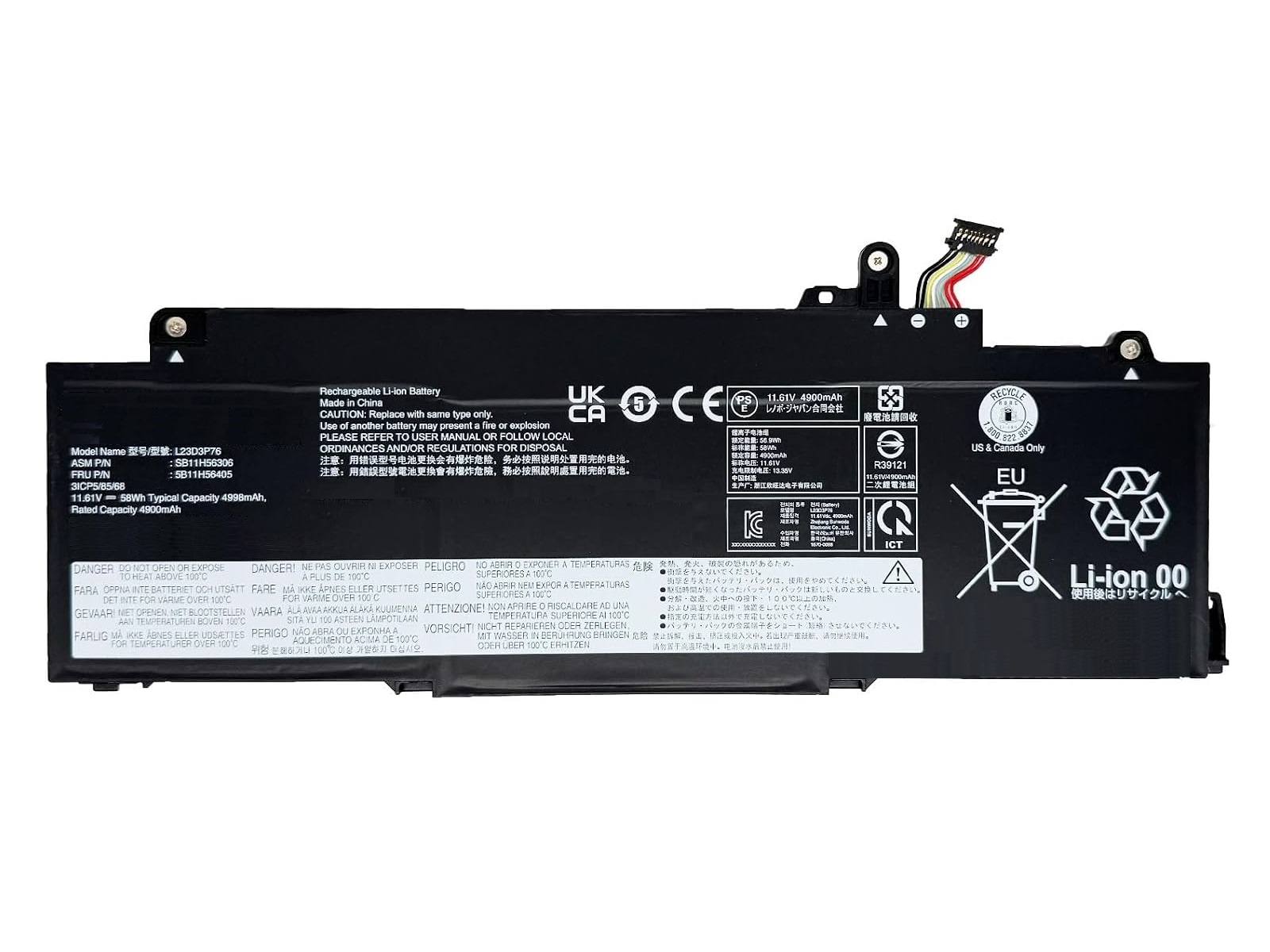 RETRO Lenovo ThinkPad T14s Gen5, L23D3P76 Notebook Bataryası