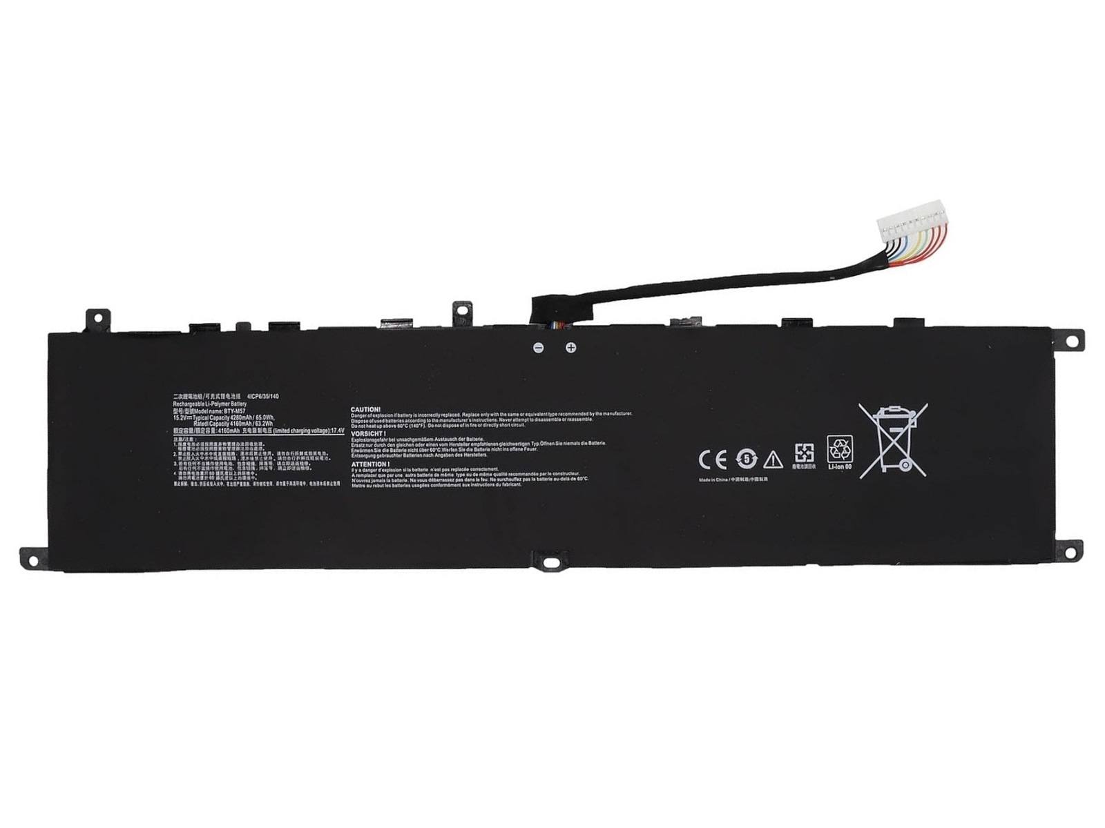 RETRO MSI BTY-M57 Notebook Bataryası - 63Wh