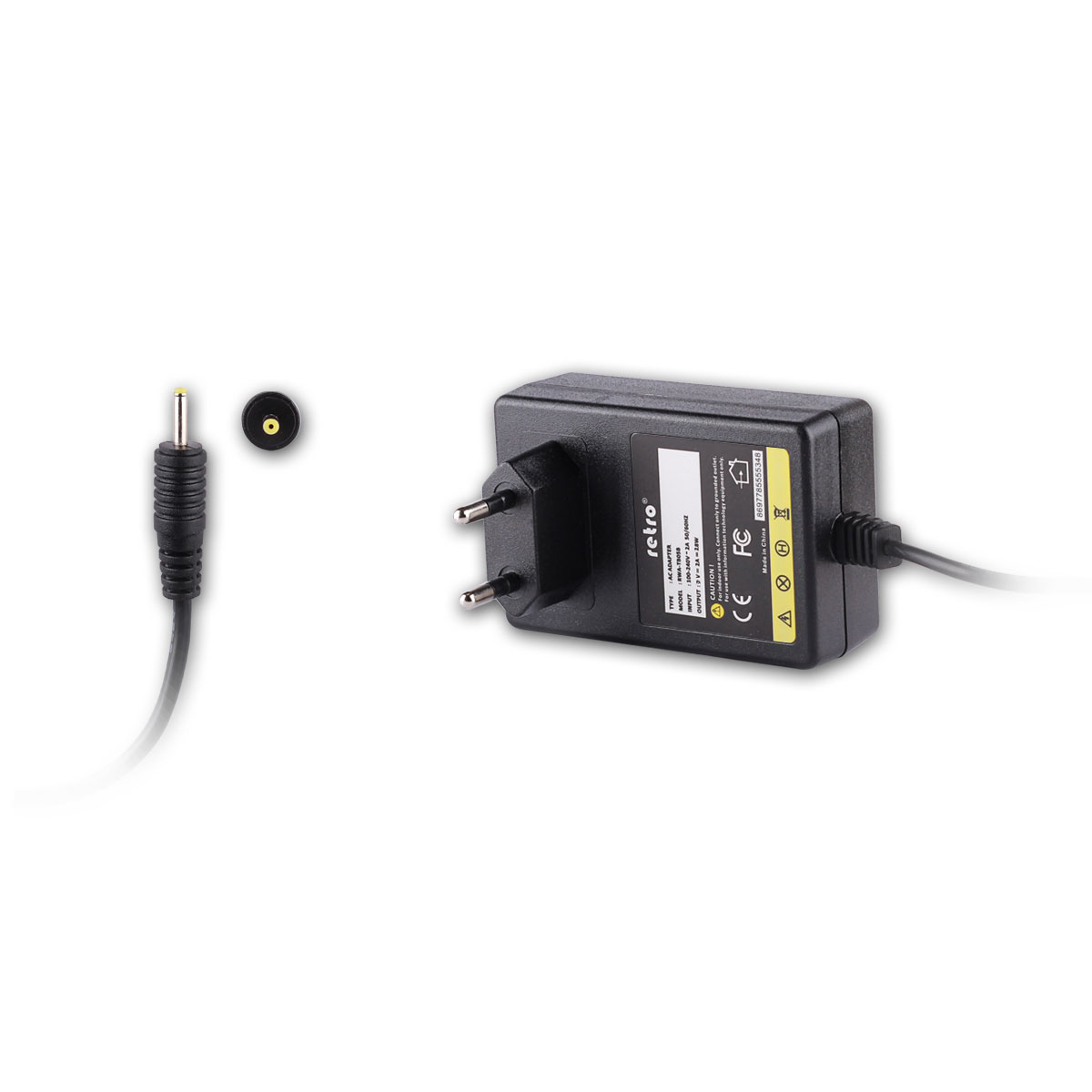 RETRO 9V 2A 18W Tablet Adaptörü - 2.5x0.7x10mm