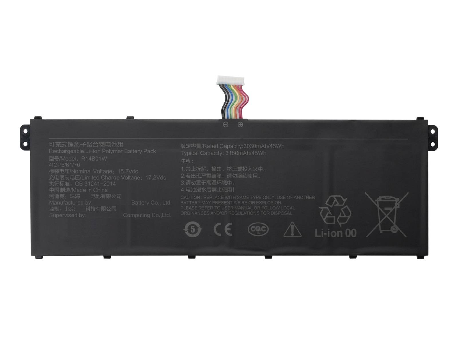 RETRO Xiaomi RedmiBook 14.0-inch (2019), R14B01W Notebook Bataryası